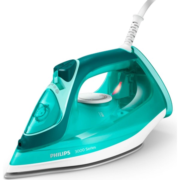 Philips serie 3000 verde / plancha de vapor de 2400w