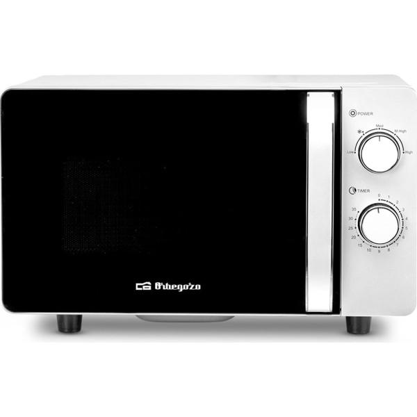 Orbegozo mi 2060 ce negro y plateado / microondas sin plato giratorio / 700 w
